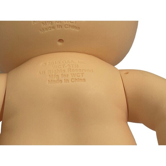2016 OAA CABBAGE PATCH KIDS DOLL PREEMIE 9" HARD BODY BLUE EYES EYELASHES, BALD - Picture 11 of 15